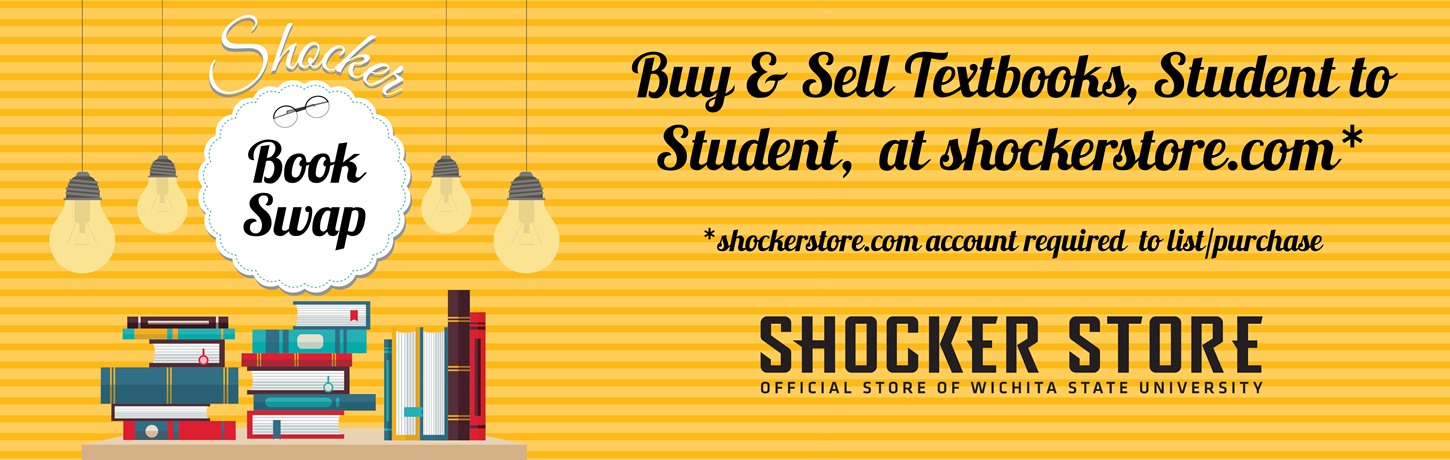 Buy & Sell textbooks student to student using Shocker Book Swap.